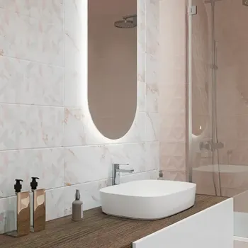Плитка настенная Mersey Flame 20x40 см 1.2 м матовая цвет микс