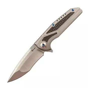 Складной нож Reate EXO-M, сталь CPM-3V, рукоять титан/микарта, черный