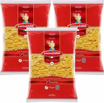 Макароны Pasta ZARA №46 Pennine 500г (упаковка 3 шт.)