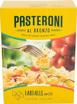 Макароны Pasteroni Farfalle №170 400г. Закажите онлайн!