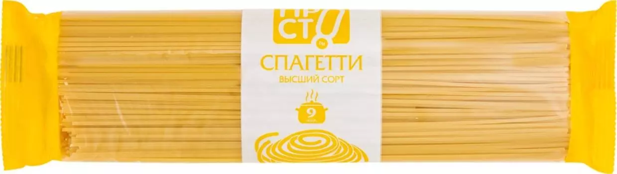 Макароны ПРОСТО Спагетти высший сорт 400гс доставкой!