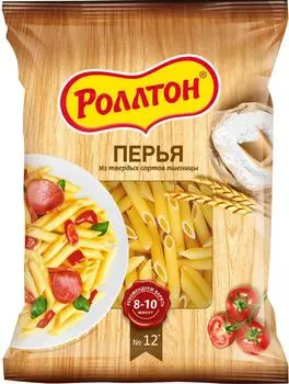 Макароны Роллтон Перья 400г - Vprok.ru Перекрёсток