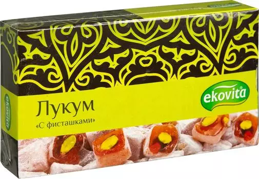 Лукум Ekovita с фисташками 125г