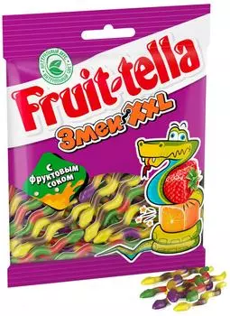 Мармелад Fruittella жевательный Змеи XXL 70гс доставкой!