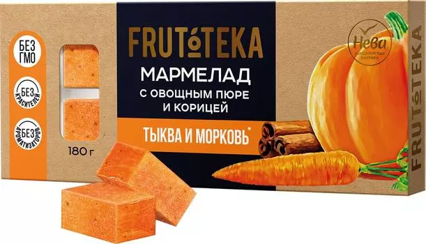 Мармелад Frutoteka Ассорти овощное 180гс доставкой!
