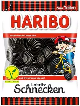 Мармелад Haribo жевательный Lakrits Schnecken 200г