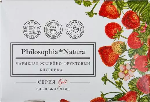 Мармелад Philosophia de Natura без сахара Клубничный 170г