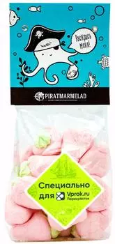 Маршмеллоу PiratMarmelad Розовая клубника с хвостиком 200г