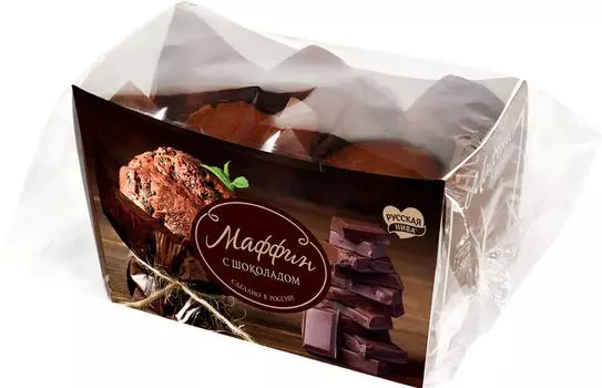 Маффин Русская нива с шоколадом 160г