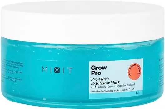 Маска для кожи головы MiXiT Grow Pro Pre-Wash Exfoliator Mask с AHA-кислотами 200мл
