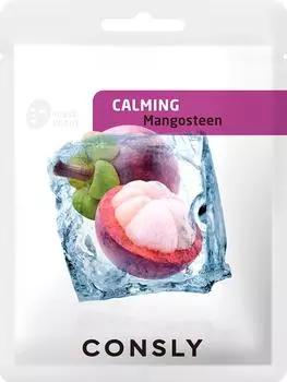 Маска для лица Consly Calming тканевая с экстрактом мангостина 20мл