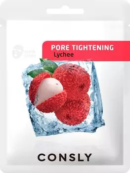 Маска для лица Consly Pore Tightening тканевая с экстрактом личи 20мл