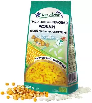 Макаронные изделия Fleur Alpine Рожки 250г (упаковка 3 шт.)