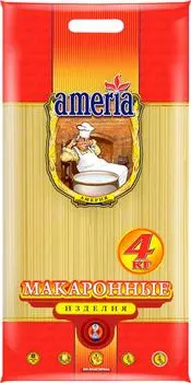 Макароны Ameria Спагетти №3 4кг - Vprok.ru Перекрёсток