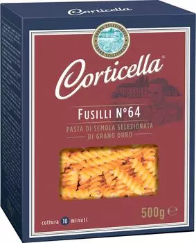 Макароны Corticella Fusilli Спирали №64 500гс доставкой!