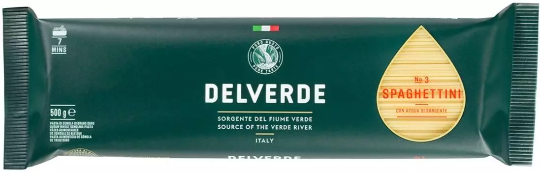 Макароны Delverde Spaghettini №3 500г. Закажите онлайн!