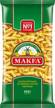 Макароны Makfa Спирали 450г - Vprok.ru Перекрёсток