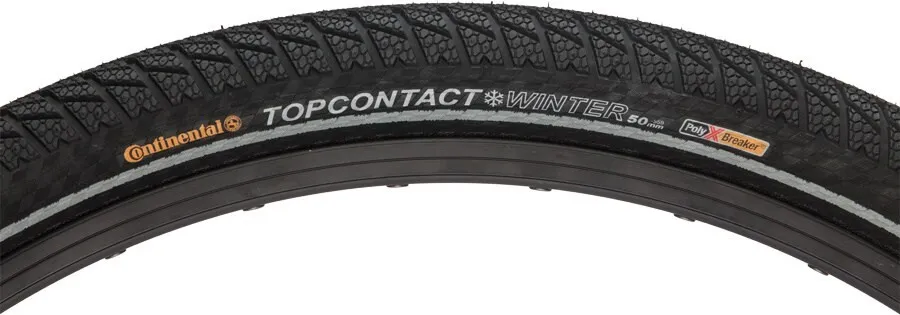 Покрышка Top Contact Winter II — 26 x 2 дюйма. Continental, черный