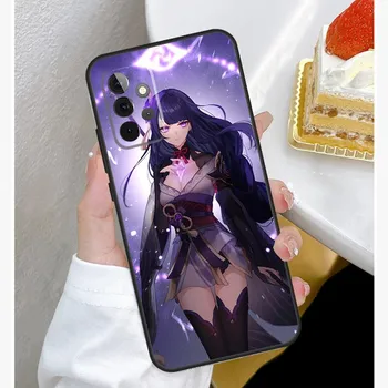 Чехол Genshin Impact Raiden Shogun для Samsung Galaxy A52 A32 A12 A14 A34 A54 A51 A71 A53 A33 A13 A15 A25 A35 A55 Samsung A52