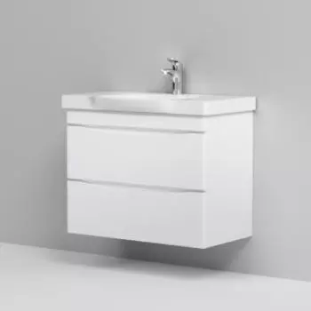 Тумба Am.Pm Like 80см подвесная (с раковиной) белый M80-FHX0802-WC0802