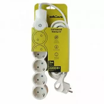 Сетевой фильтр DUWI 32572 7 (5 гнезд, 3м) слоновая кость