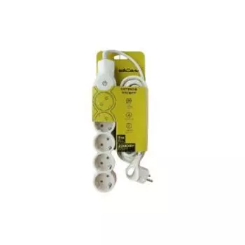 Сетевой фильтр DUWI 32573 4 (5 гнезд, 5м) слоновая кость