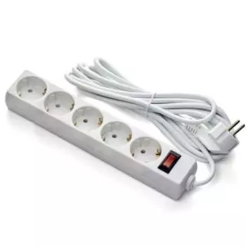 Удлинитель EXEGATE EC-5-1.8W (5 роз, 1,8м) белый