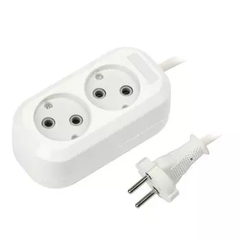 Удлинитель Smartbuy SBE-10-2-03-N 2роз. 3м (10А/2.2кВт, ПВС 2х1.0)