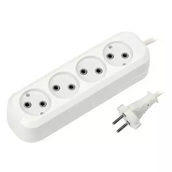 Удлинитель Smartbuy SBE-10-4-03-N 4роз. 3м (10А/2.2кВт, ПВС 2х1.0)
