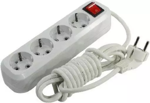Удлинитель Smartbuy SBE-16-4-05-ZS 4роз. 5м (16А/3.5кВт, ПВС 3х1.0)