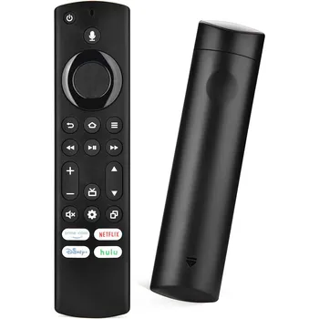 Сменный голосовой пульт дистанционного управления для телевизоров Insignia Smart TV и Toshiba Smart TV с сочетаниями клавиш Netflix Prime Hulu NS-RCFNA-21 чёрный