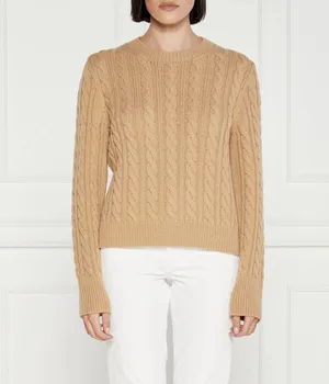 Свитер шерстяной Marc Cain Regular Fit, коричневый
