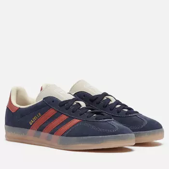 Кроссовки adidas Originals Gazelle Indoor, цвет синий, размер 40.5 EU