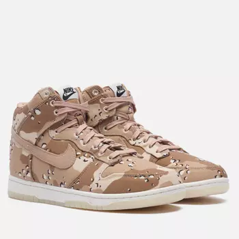 Кроссовки Nike Wmns Dunk High Desert Camo, цвет бежевый, размер 44 EU