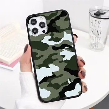 Чехлы для телефонов с камуфляжным рисунком для Iphone 13 14 12 11 Pro 8 7 Se 2020 2022 6 6s Plus X Xr Xs Max Mini, мягкий противоударный бампер из ТПУ For iPhone 14 ProMax