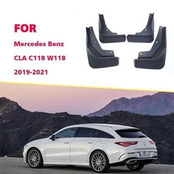 Передние и задние 4 шт. брызговики для NWE Mercedes Benz CLA W118 C118, брызговики, крылья, брызговики, автомобильные аксессуары- армия зеленый