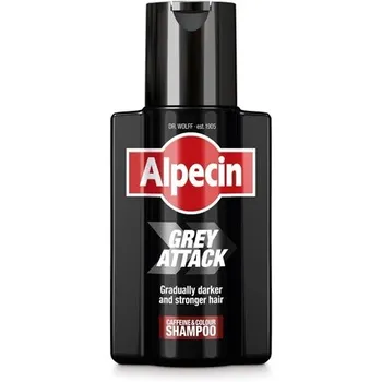 Alpecin Grey Attack Шампунь с кофеином и цветом для мужчин 200 мл