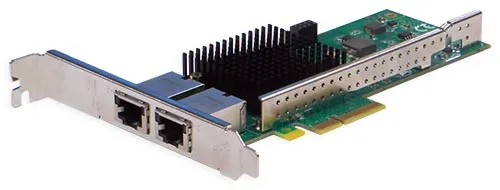 Сетевая карта Silicom, 2xRJ-45, 10 Гб/с, PCI-Ex4, Retail (PE310G2i50-T)