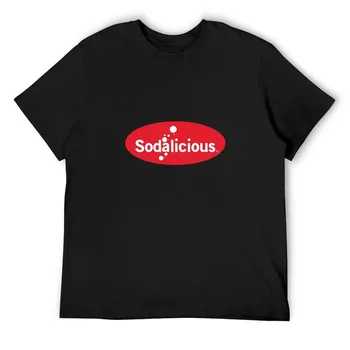 Футболка с логотипом Sodalicious Винтажные футболки Футболки с графикой Футболки из хлопка Мужские футболки S белый