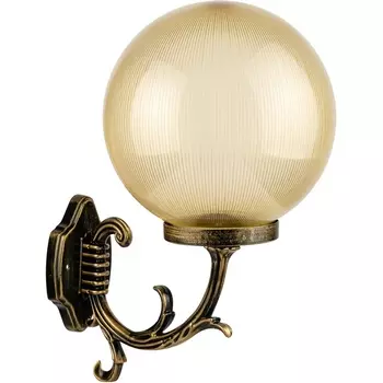 Настенный фонарь уличный IP44 Oasis Light Globo Prism gold 88201PG 16L Gb в форме шара