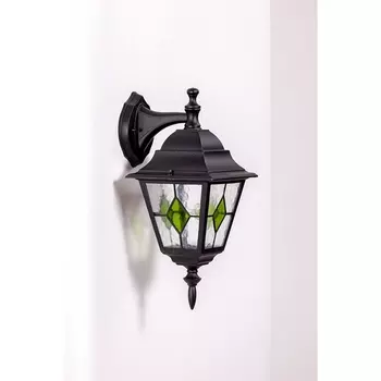 Настенный фонарь уличный IP44 Oasis Light QUADRO M lead GLASS 79902MlgG Bl