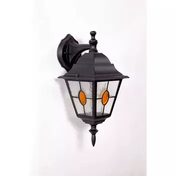 Настенный фонарь уличный IP44 Oasis Light QUADRO M lead GLASS 79902MlgY Bl