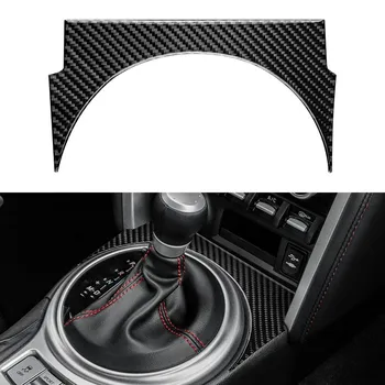 Углеродное волокно для Toyota GT86 Subaru BRZ 2012-аксессуары, наклейка для автомобиля, панель переключения передач, защитная защита для интерьера красный