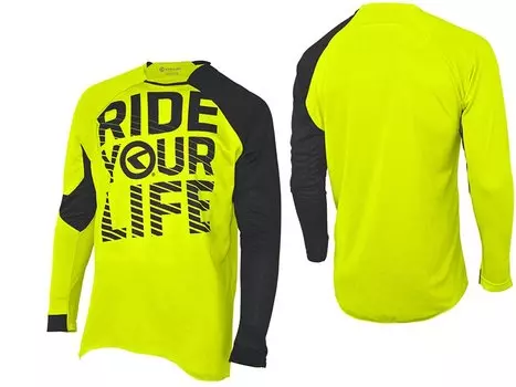 Джерси KELLYS RIDE YOUR LIFE Enduro, с длинным рукавом, полиэстер, салатовый