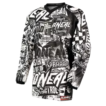 Джерси O'Neal Element Wild (Цвет Black/White, 15/16г, 0024W-804)