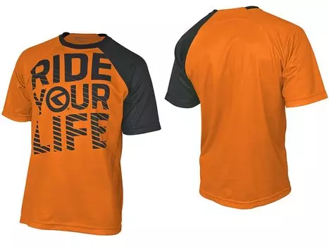 Джерси с коротким рукавом KELLYS RIDE YOUR LIFE Enduro, полиэстер, оранжевое, XL