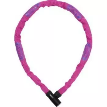 Замок велосипедный ABUS Steel-O-Chain 4804K/75 см, цепь 4 мм, ключ, класс защиты 4/15, 380 гр, розовый, 05-0072487