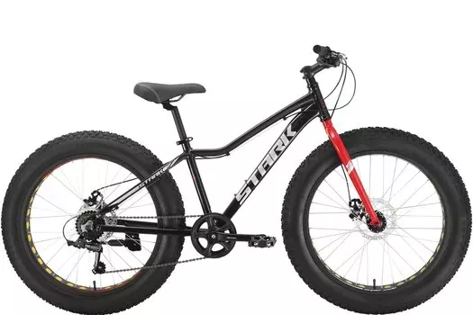 Фэтбайк Stark Rocket Fat 24.1 D, 14.5", черный/красный, 2022