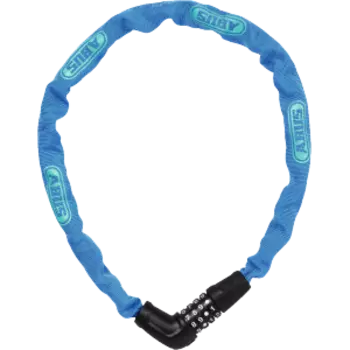 Замок велосипедный ABUS Steel-O-Chain 5805C/75 см, цепь 5 мм, кодовый 4-х разрядный, голубой, 05-0072494