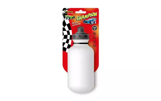 Фляга TRIX Champion детская, 500 мл, защитная крышка, красная, BTTX501CH